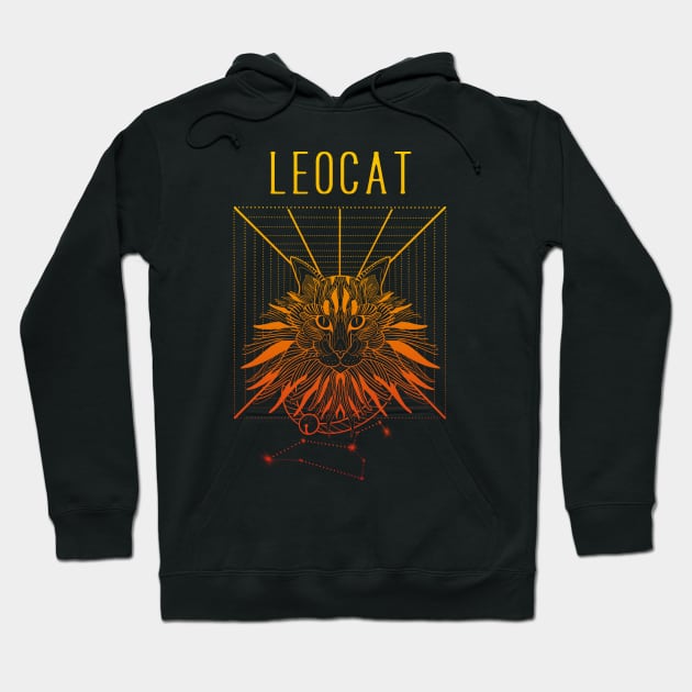 A zodiac cattery: Leo - leocat Hoodie by Blacklinesw9